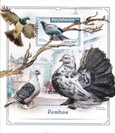 Mozambik 2018 ** cena 11,50 zł kat.6€ - gołębie, blok