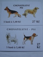 Czechy - psy - Mi. 295-98 ** 2 zeszyciki nr 15-16