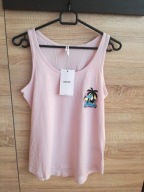 T-SHIRT damski XS CROPP liliowy