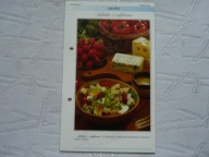 SAŁATKA KREM SOS ZAPIEKANKA KARCZOCHY LACEK PIANKA Z TRUSKA