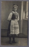 Strój Ludowy Krakowski Krakowianka ok.1915r. Fotografia c964