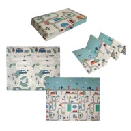 MATA PIANKOWA EDUKACYJNA SKŁADANA DLA DZIECI GRUBA DWUSTRONNA DUŻA 180x200