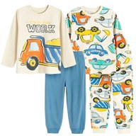 Cool, Piżama chłopięca, zestaw, AUTA, SAMOCHODZIKI, 2 szt. 92 cm