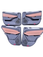 Tapicerka drzwi Boczek Lewy Prawy Komplet Mercedes GLE W292 Brązowa Skóra