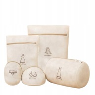 ZESTAW 5x WOREK DO PRALKI PRANIA BIELIZNY CIUCHÓW WORKI DO UBRAŃ Z ZAMKIEM