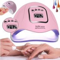 LAMPA UV DO PAZNOKCI LED 80W DO HYBRYD ŻELI MOCNA SUN X5 MAX BIAŁA LCD