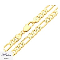 La45593 Łańcuszek złocony Figaro 70cm/7mm