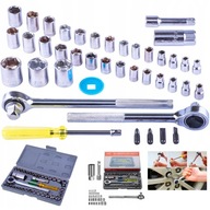 KOMPLET KLUCZY KLUCZE NASADOWE 40 el. STAL ZESTAW