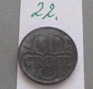1 grosz z 1939 roku cynk , GENERALNA GUBERNIA