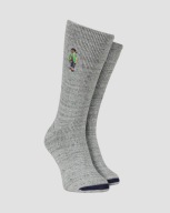 GRUBE SKARPETY BAWEŁNIANE Z MISIEM POLO BEAR RALPH-LAUREN SZARE 1 SZT