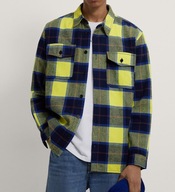 ZARA * KOSZULA FLANELOWA KRATA KURTKA KOSZULOWA - S