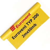 FOLIA PAROIZOLACYJNA ŻÓŁTA TYP 200 EUROVENT 100M2 POD PANELE WYLEWKI