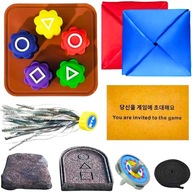 KOŚCI KOSTKI GONGGI GONGI koreańskiej gry GRA SQUID GAME ZESTAW DDAKJI GONG