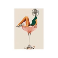Plakat „Disco Cocktail” – Artystyczny Plakat Imprezowy