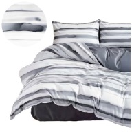 KOMPLET POŚCIEL 160X200 2 POSZEWKI 70X80 SATIN ELEGANCE DOMAREX DWUSTRONNA