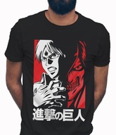 Koszulka męska bawełniana z nadrukiem anime ATTACK ON TITAN ATAK TYTANÓW