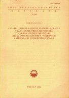 Analiza źródeł błędów doświadczalne naprężeń materiałach polikrystalicznych