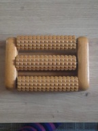 DREWNIANY MASAŻER DO STÓP - 3 Rolki