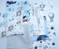 Pieluszki ULEWAJKI dla dzieci KOLOROWE 100% BAWEŁNA 38x38cm zestaw 10 szt