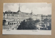 Madrid Plaza Mayor – stara pocztówka ok. 1900–1915 Postal Espana panorama