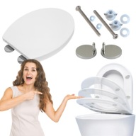 DESKA WC SEDESOWA WOLNOOPADAJĄCA WYPINANA UNIWERSALNA ANTYBAKTERYJNA