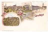GUBIN -GRUSS aus GUBEN ca. 1900 Długi adres