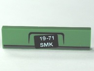 LEGO auta 2431pb182 Tile 1x4 Rejestracja 3szt