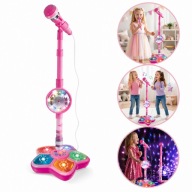 MIKROFON KARAOKE DLA DZIECI ZE STATYWEM DO GRY