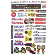 NAKLEJKI NA MOTOR MOTOCYKL ROWER DUŻO NAKLEJEK LS2 RED BULL