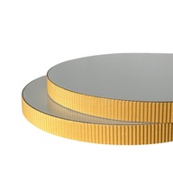 Podkład pod tort STYRODUR BIAŁY 30 cm BOK Karbowany „Fala Szampan”