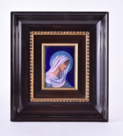 Madonna w błękitach Limoges 8x12(26x29)cm