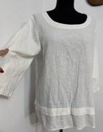 244 biała nowoczesna letnia upały lato klasyka Cotton Traders L len lniana