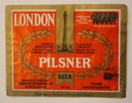 ETYKIETA - LONDON - PILSNER BEER - THANE MAHARASHTRA