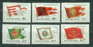 WĘGRY ** Historyczne sztandary Mi 3486-91