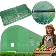 TUNEL FOLIOWY OGRODOWY SZKLARNIA FOLIAK MOCNY WIELOSEZONOWY GRUBA FOLIA UV