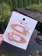 Spinki spineczki do włosów kwiatki 2 szt.