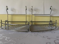 Półka narożna zawieszana – 1 komplet 2szt do kuchni lub łazienki