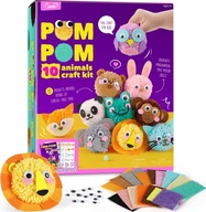Zestaw do rękodzieła DIY z pomponami pluszowe zabawki dla dzieci 3+Lata