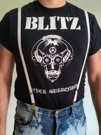 Białe szelki męskie marki Violence NOWE wąskie Skinhead Punk