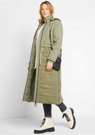 Tanio !_NOWY stylowy_pikowany KLASYCZNY płaszcz_KAPTUR_WYGODNY ciepły_r.44