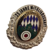 Niemiecka odznaka BSSB – 25 Jahre Mitgliedschaft Bayern odznaka strzelecka