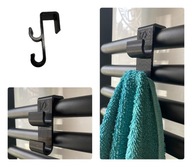 5x HACZYK ŁAZIENKOWY PODWÓJNY NA KALORYFER ŁAZIENKOWY KWADRATOWY 2CM