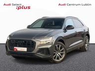 Audi Q8 340 KM,S line,Head Up,Os skretna,Hak,Pneumatyka,BO 3.0 Benzyna