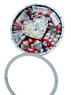 Zestaw prezentowy Drewniany box Kinder Pierwsza Komunia Święta Aniołek