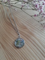 Naszyjnik z żywicy z suszonymi kwiatami Wyjątkowe prezent