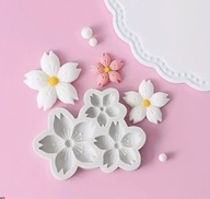 Forma silikonowa 3 kwiatki