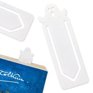 Zakładka HALLOWEEN Duszek DUCH Dekoracyjna Wkładka do Książki, Biała Ozdoba