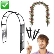 PERGOLA OGRODOWA WIOSENNA LETNIA WYTRZYMAŁA TARASOWA METALOWA ŁUK 210cm