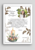 Ramka A4 do podziękowań dla Chrzestnych |Personalizacja