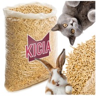 ŻWIREK DLA KOTA PELLET DREWANIANY SOSNOWY PODŁOŻE KUWETA DLA KRÓLIKA